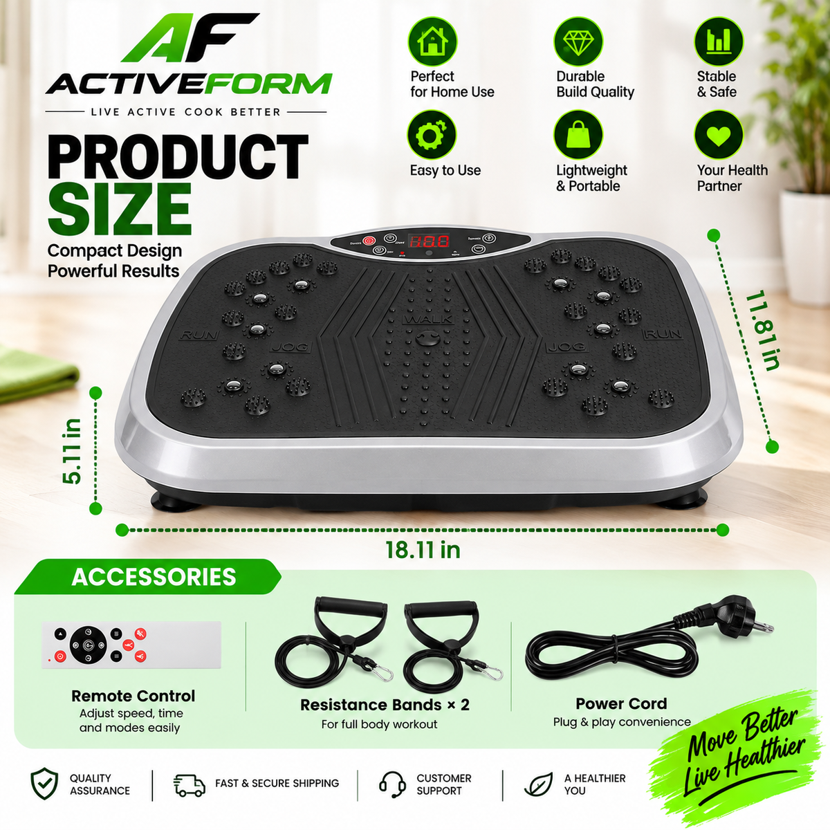 Resistance Band Vibration Platform for Weight Loss and Body Toning