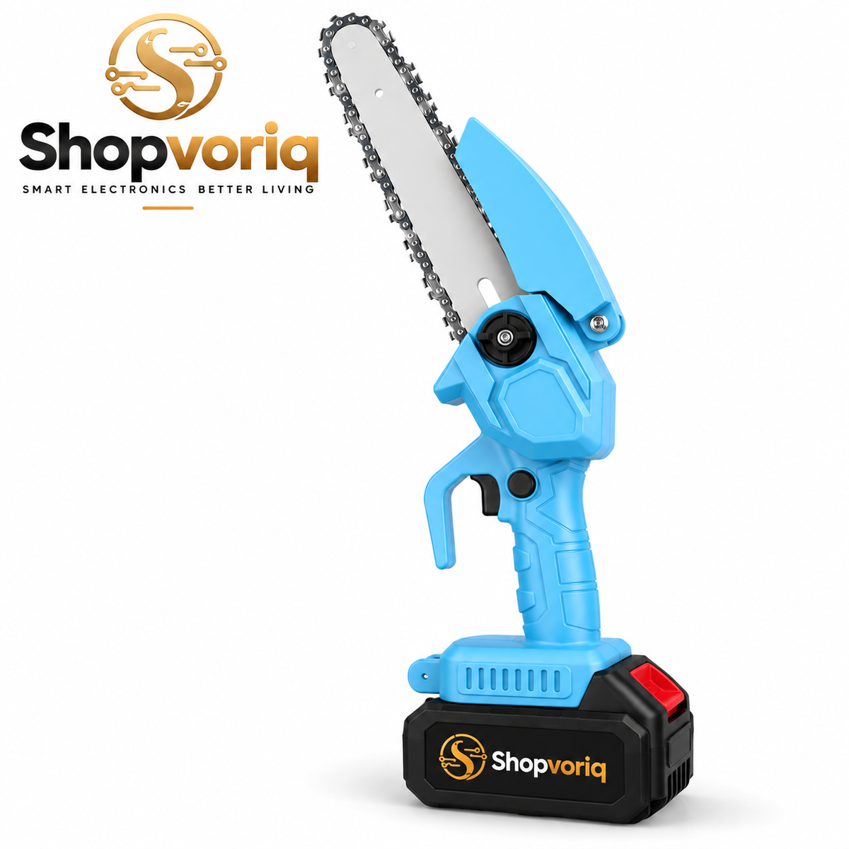 8-Inch Cordless Mini Chainsaw with 2 Rechargeable Batteries VIP