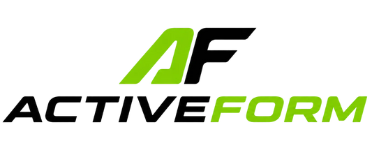 Activeform logo with a stylized AF icon in green and black above the brand name ACTIVEFORM on a white background.